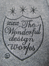 1/4 The Wonderful! design worksのスタジャン右胸の刺繍