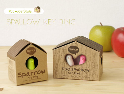 鍵を管理してくれるかわいい小鳥「Sparrow Key Ring」