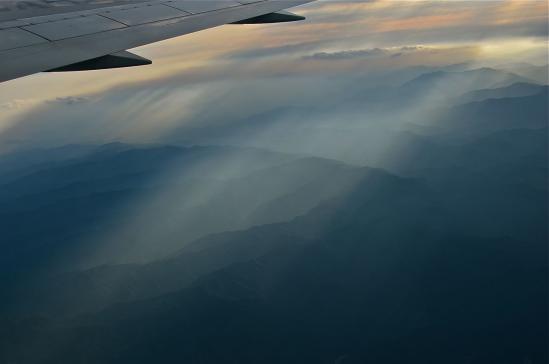 宮崎からの飛行機から見えた雲4