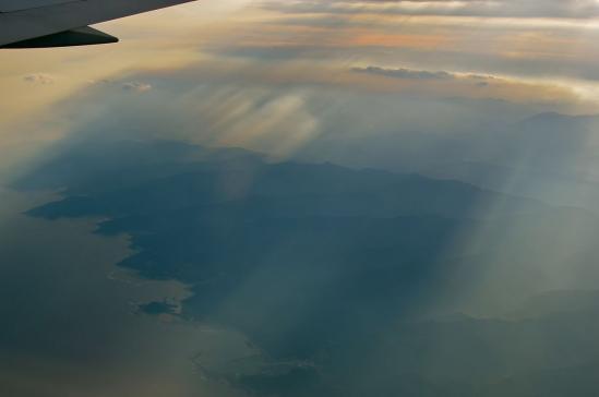 宮崎からの飛行機から見えた雲5
