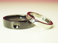結婚指輪　黒