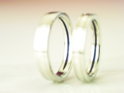 結婚指輪　サムライブルー
