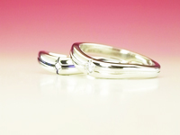 結婚指輪　十字