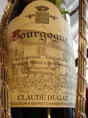 Bourgogne Rouge 2001　（Claude Dugat）